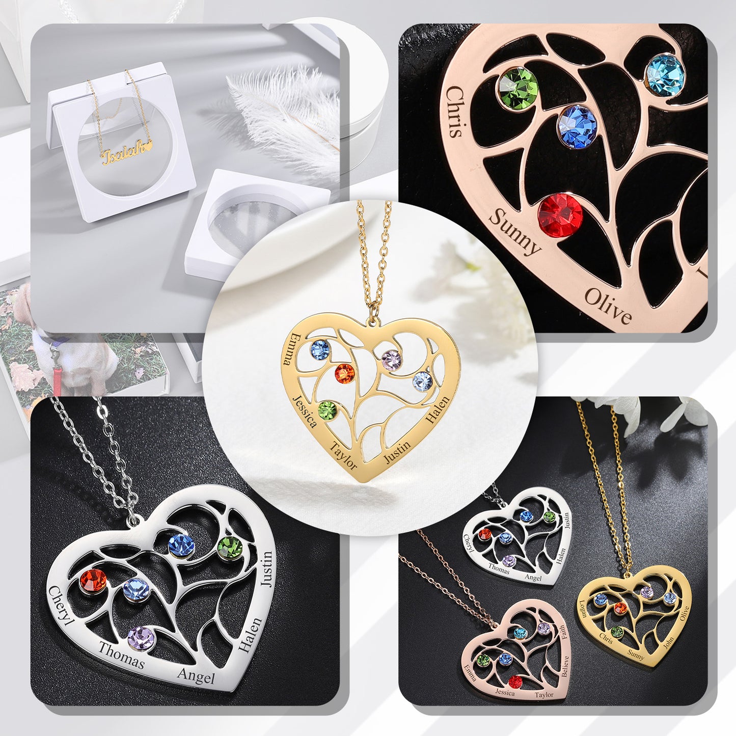 Personalized Birthstone Necklace DN201