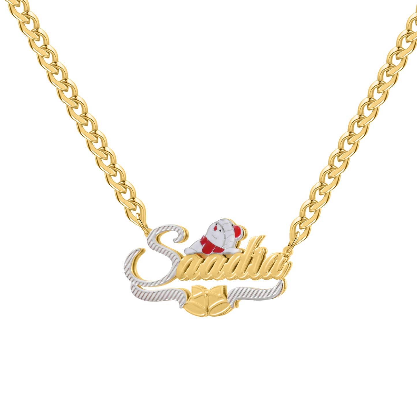 Christmas Santa Claus Name Necklace QN996
