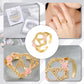 Peach Blossom Letter Ring QR496