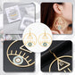 Evil Eye Letter Earrings QE515