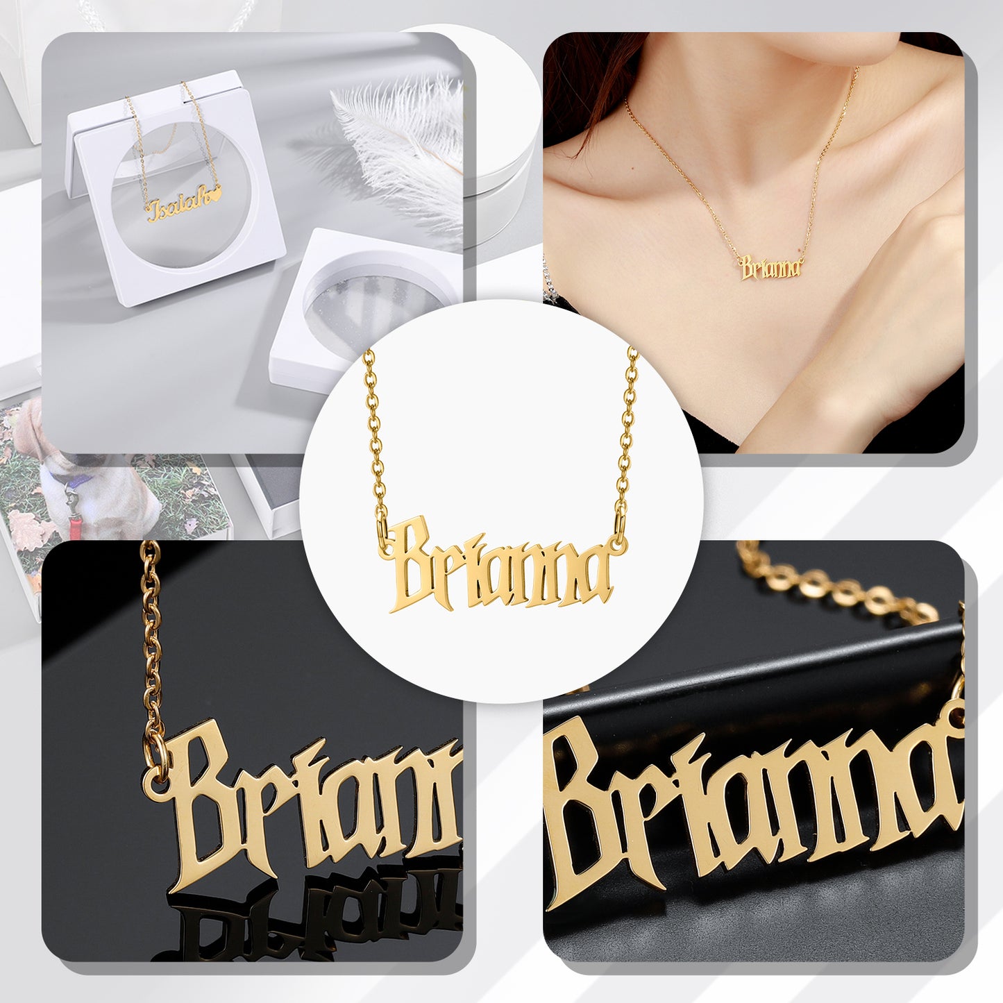 Custom Name Necklaces QN485-F68