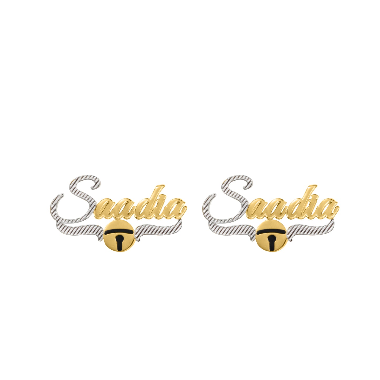 Christmas Bell Name Studs Earrings QE991