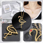 Name Custom Necklace Flamingo Birthstone QN273