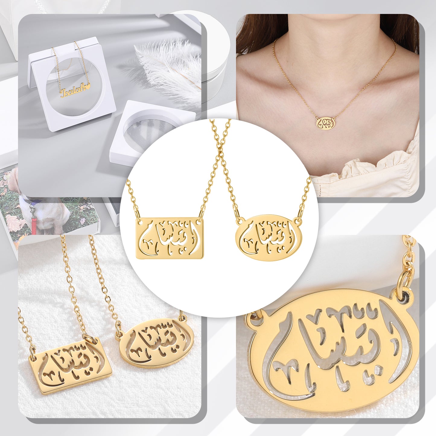 Calligraphy Arabic Necklace SN262-2