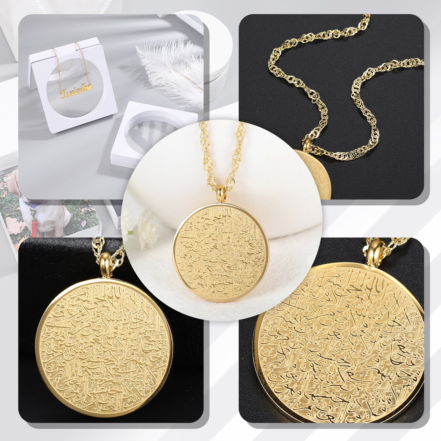 Calligraphy Arabic Stainless Steel Jewelry  SN249