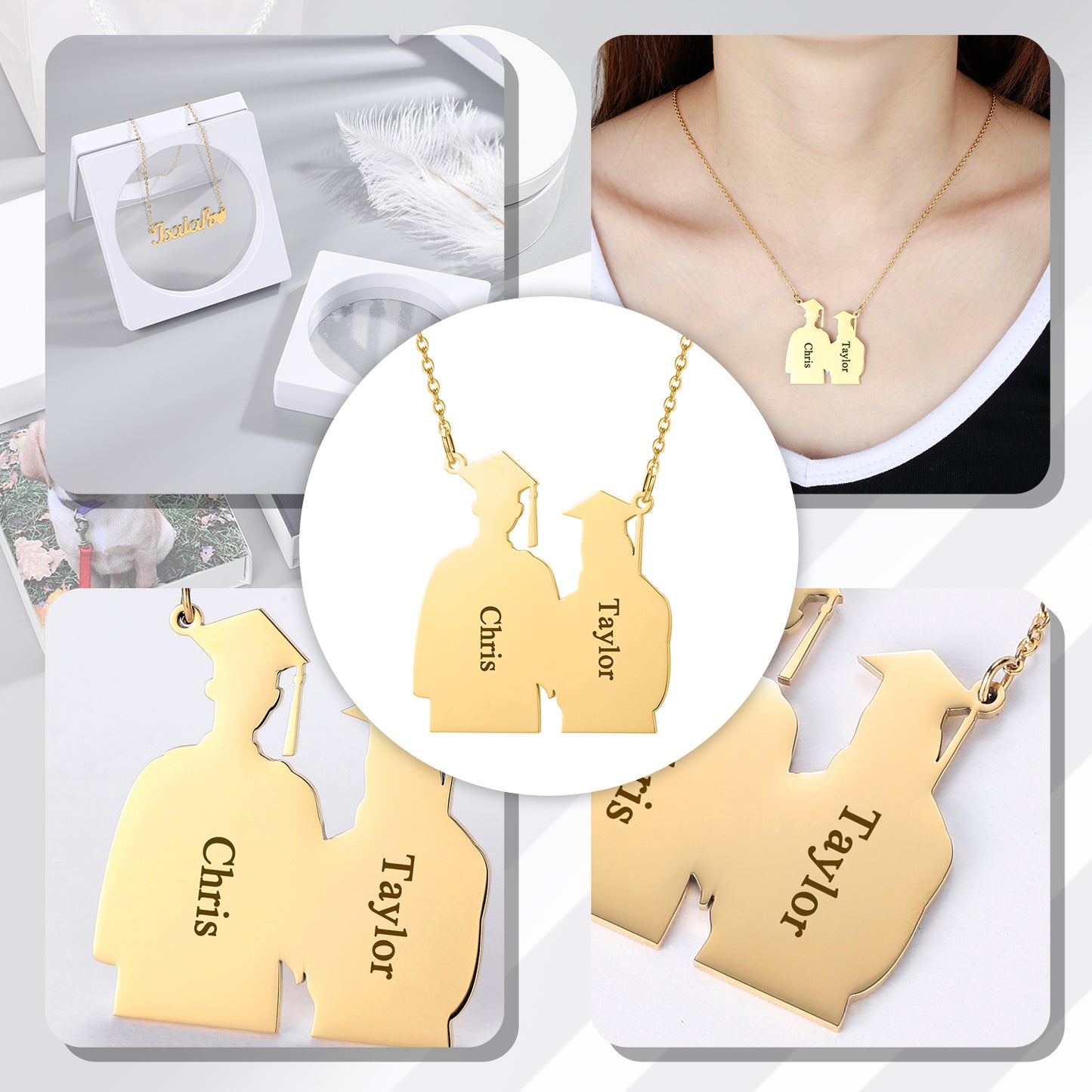 Name Necklace Free Engrave Name  DN312