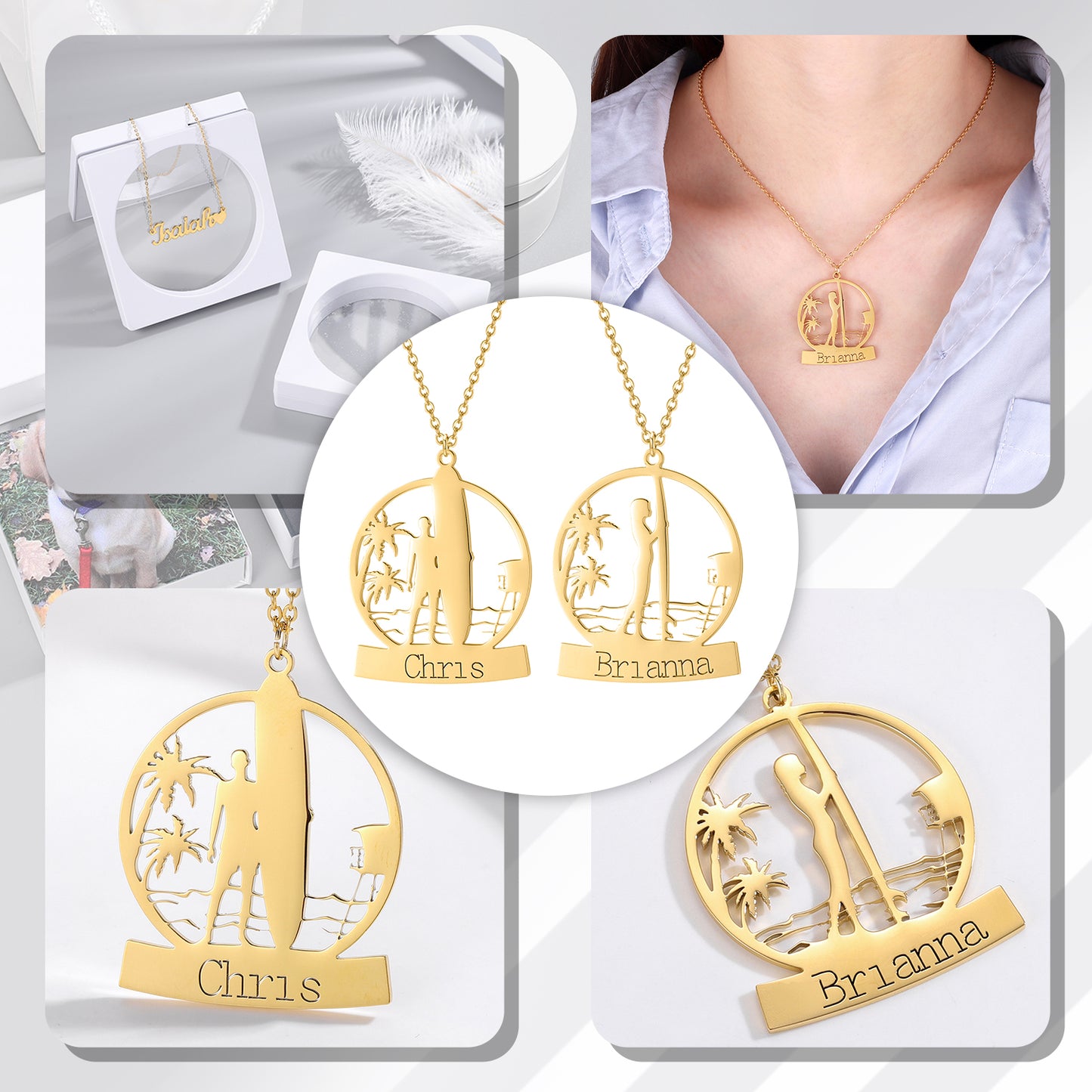 Personalise Name Necklace  DN319