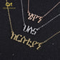 Amharic Pendant Customized Name Necklace