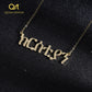 Amharic Pendant Customized Name Necklace