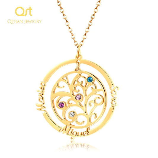 Collier arbre généalogique pour femme QN0321
