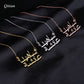 Double Arabic Name Stainless Steel Necklace
