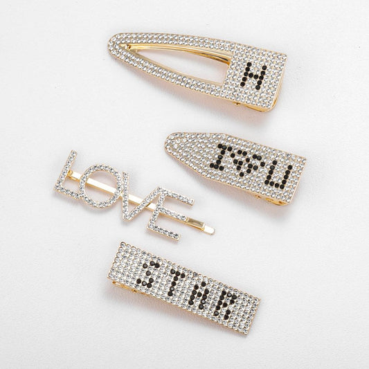 Pince à cheveux personnalisée Broches Strass Accessoires