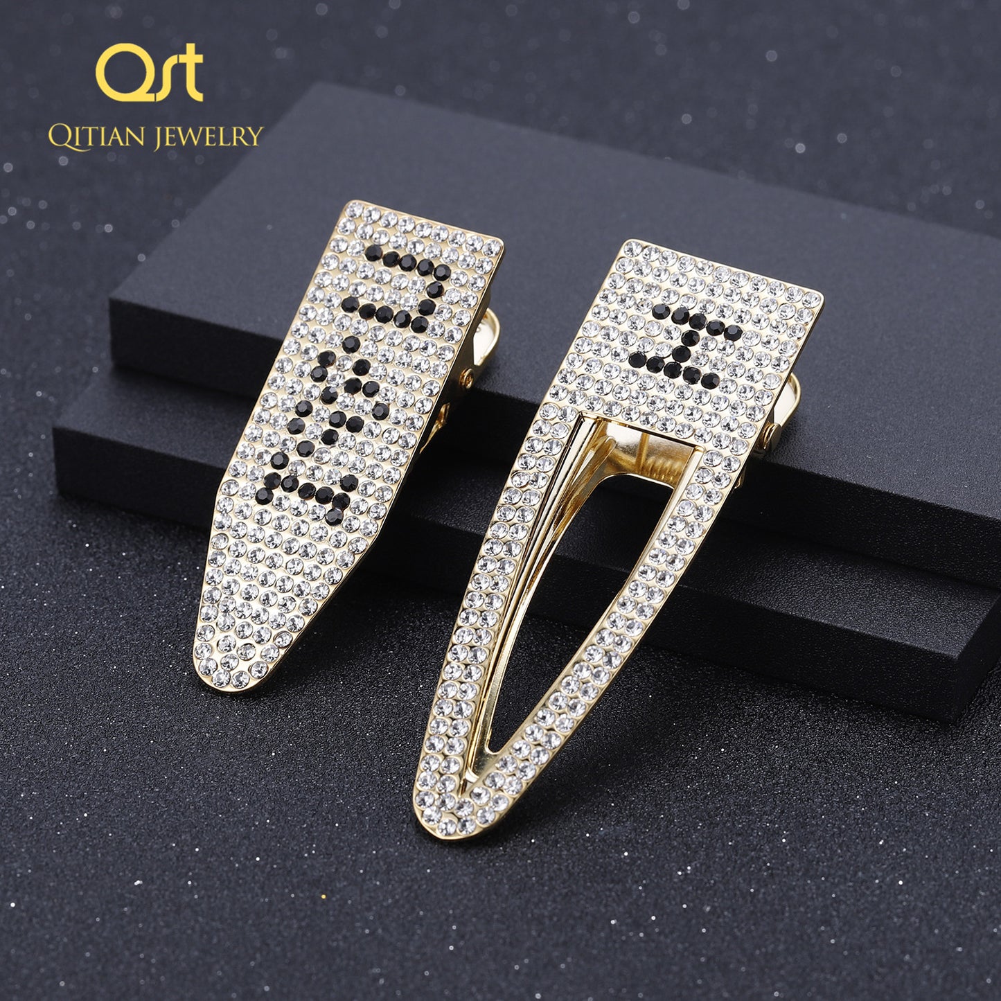 Custom Hair Clip Brooches Rhinestones Accessories