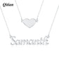Heart Name Layer Necklace For Women