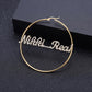 Iced Out Bling Name Large Earrings QE921