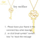 Name Key Necklaces & Pendant Gold Necklace