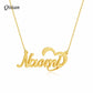 Name Choker Gold Color Necklace QN073