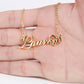 Name Choker Gold Color Necklace QN073