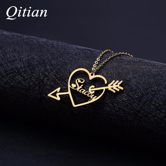Collier Prénom Avec Flèche Coeur Colliers