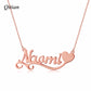 Name Necklace With Heart Symbol