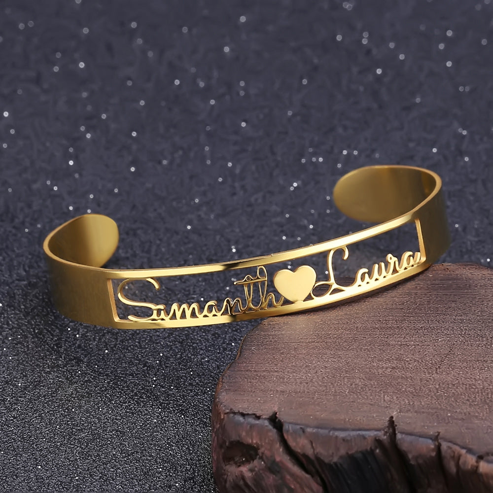 Gold Name Bangle