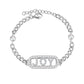 Pearl Chain Name Bracelets QB515