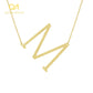 26 Letter Gold Necklaces  QN724