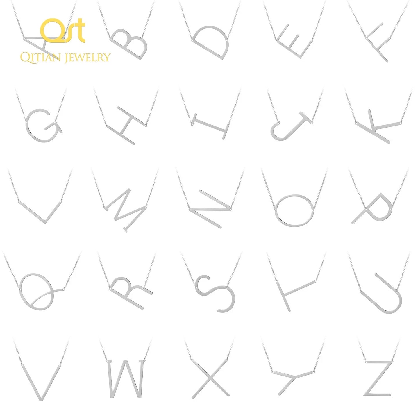 26 Letter Gold Necklaces  QN724