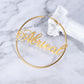 1 Pair Stainless Steel Custom Name hoop Earring  QE20766