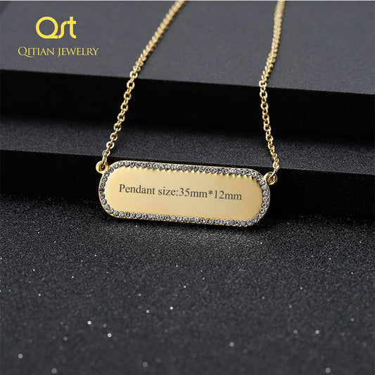 Hip hop glacé pendentif nom personnalisé