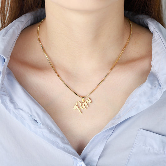 Collier Prénom Coeur QN229