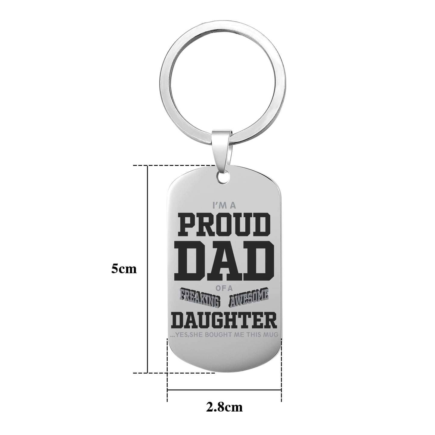 Porte-clés de l'armée de cadeaux de papa QPCK21518