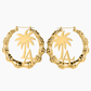 Coconut Tree Letter Bamboo Earring QE755