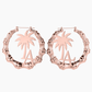 Coconut Tree Letter Bamboo Earring QE755