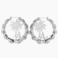 Coconut Tree Letter Bamboo Earring QE755