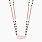 Name Necklace With Black Bead Chain QN747