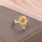 Rotating Sunflower Ring QR758