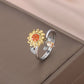 Rotating Sunflower Ring QR758