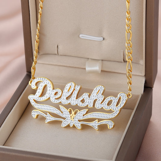 Butterfly Necklace With Name QN728