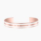 Enamel White Bangle With Your Text QB756