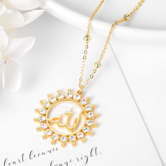 Gold Allah Pendant Necklaces QN201032