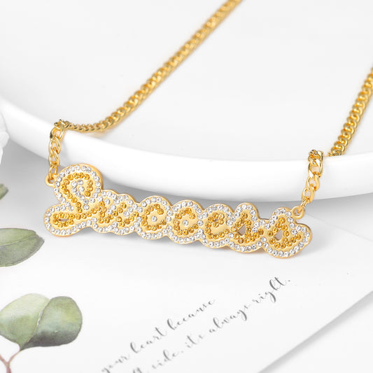 Bling Iced Out Halsketten QN201049 