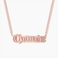 Old English Magnetic Name Necklace QN820