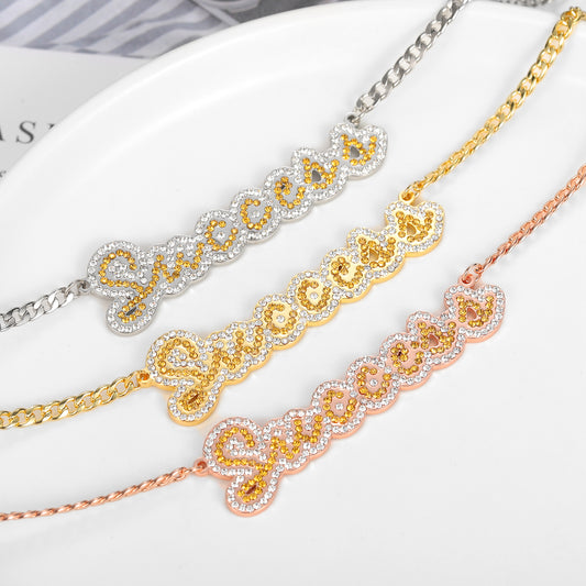 Bling Iced Out Halsketten QN201049 