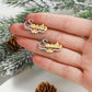 Christmas Bell Name Studs Earrings QE989