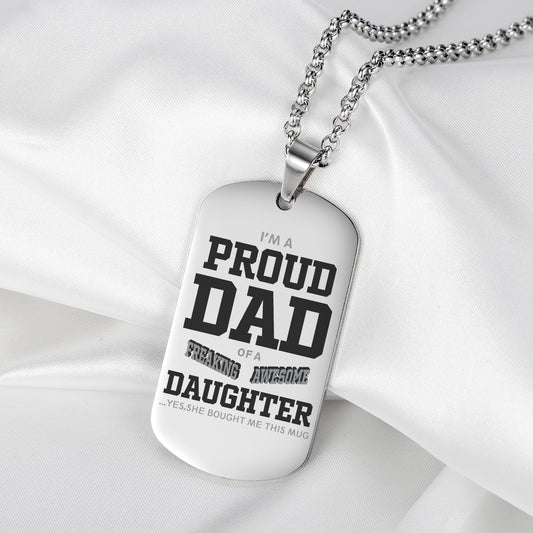 Engraved Necklace For Men HS007