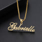Custom Name Necklace Box Chain QN269