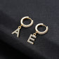 Custom A-Z Name Iced Out Initial Earring QE270