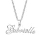 Custom Name Necklace Box Chain QN269