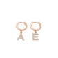Custom A-Z Name Iced Out Initial Earring QE270